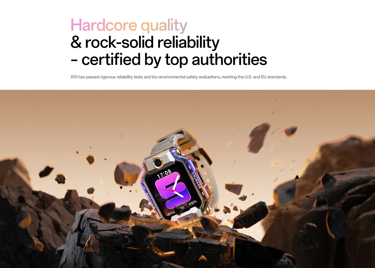 imoo Smartwatch X10 — Reloj inteligente infantil 4G con doble cámara — 7