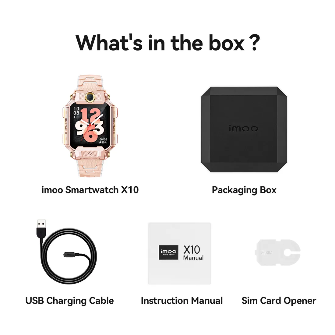 imoo Smartwatch X10 — Reloj inteligente infantil 4G con doble cámara — 6